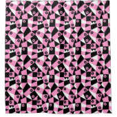 Geometric Abstrakt 030919 - Pink Duschvorhang (Vorderseite)