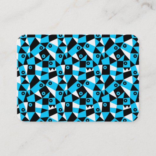 Geometric Abstrakt 030919 - Sky Blue Visitenkarte (Vorderseite)