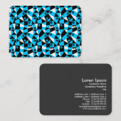 Geometric Abstrakt 030919 - Sky Blue Visitenkarte (Vorne/Hinten)
