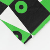 Geometric Abstrakt 030919 - Spring Green Fleecedecke (Ecke)