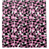 Geometric Abstrakt 050919 - Pink Duschvorhang (Vorderseite)