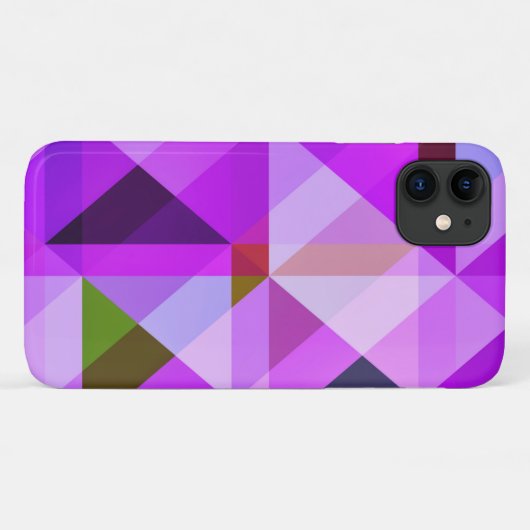 Geometric Abstrakt Art Lavender Lila Case-Mate iPhone Hülle (Rückseite (Horizontal))