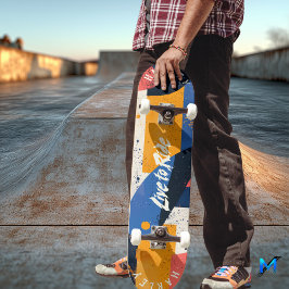 Geometric Abstrakt - Live to Ride Bold Skateboard