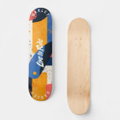 Geometric Abstrakt - Live to Ride Bold Skateboard (Vorderseite)