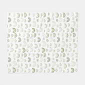 Geometric Abstrakt Muddy Green Rainbow Baby Boy Fleecedecke (Vorderseite (Horizontal))