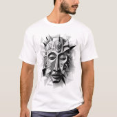 Geometric_African_Mask_Art. T-Shirt (Vorderseite)