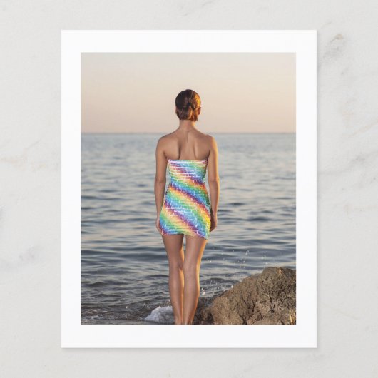 Geometric Aloha Tropical Summer Beach Abschluss Flyer (Hinten)