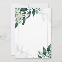 Geometric and Flowers Einladung