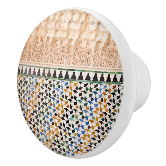 Geometric Arabesque Keramikknauf (Rechts)