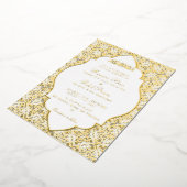 Geometric Arabesques Ornament Islamic Weddings Folieneinladung (Gedreht)