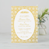 Geometric Arabesques Ornament Islamic Weddings Folieneinladung (Stehend vorne)
