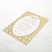 Geometric Arabesques Ornament Islamic Weddings Folieneinladung (Gedreht)