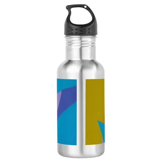 Geometric Arcade Inspired Water Bottle Edelstahlflasche (Rückseite)