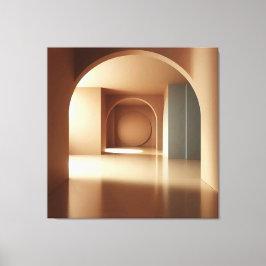 Geometric Arch Interior Leinwanddruck