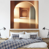 Geometric Arch Interior Leinwanddruck (Insitu (Schlafzimmer))