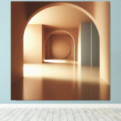 Geometric Arch Interior Leinwanddruck (Insitu (Holzboden))