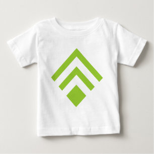 Geometric Arrow 02 - Martian Green Baby T-shirt