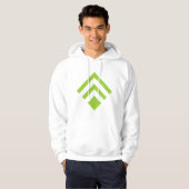 Geometric Arrow 02 - Martian Green Hoodie (Vorne ganz)