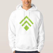Geometric Arrow 02 - Martian Green Hoodie (Vorderseite)