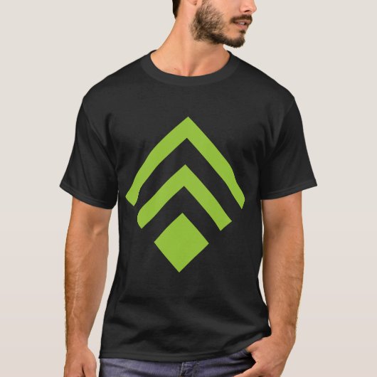 Geometric Arrow 02 - Martian Green T-Shirt (Vorderseite)