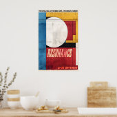 Geometric Art Print Stockholm Exhibition Poster (Küche)