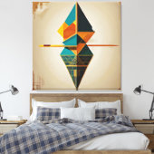 Geometric Balance Leinwanddruck (Insitu (Schlafzimmer))