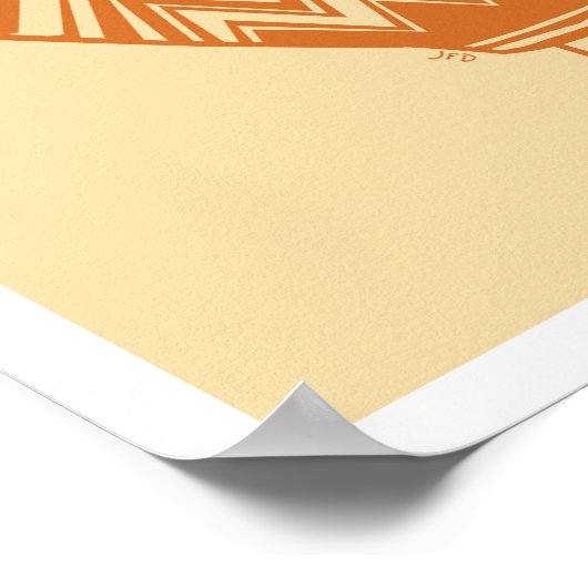 Geometric Balloon Fiesta Poster (Ecke)