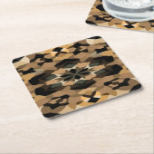 Geometric barware coasters rechteckiger pappuntersetzer (angewinkelt)
