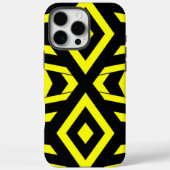 Geometric Bee Pattern iPhone Case (Rückseite)