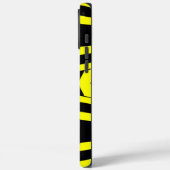 Geometric Bee Pattern iPhone Case (Rückseite / Links)