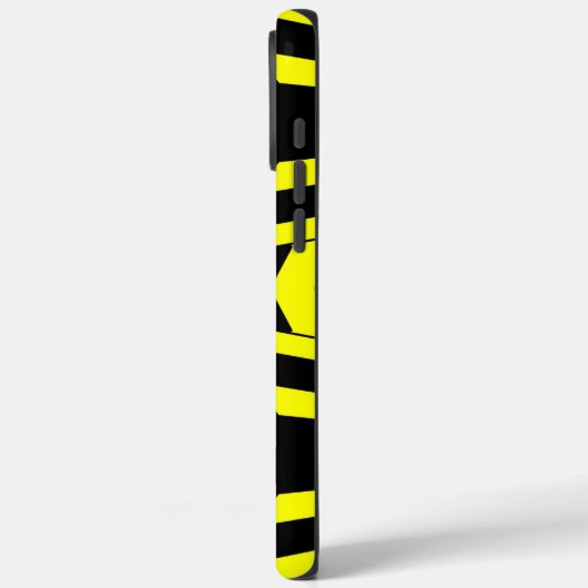 Geometric Bee Pattern iPhone Case (Rückseite / Links)