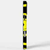 Geometric Bee Pattern iPhone Case (Rückseite / Rechts)