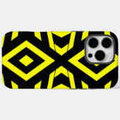 Geometric Bee Pattern iPhone Case (Rückseite (Horizontal))