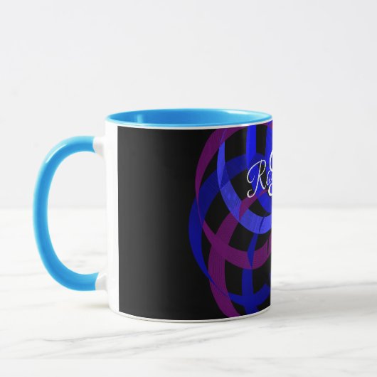Geometric Berry Blend Coffee Mug Tasse (Links)