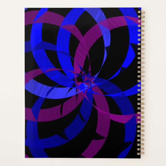 Geometric Berry Blend Designer Planner Planer (Rückseite)