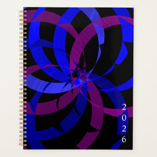 Geometric Berry Blend Designer Planner Planer (Vorderseite)