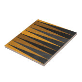 Geometric Black Yellow Fliese (Seite)