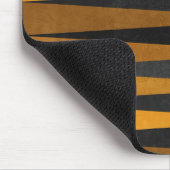 Geometric Black Yellow Mousepad (Ecke)