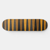 Geometric Black Yellow Skateboard (Horizontal)