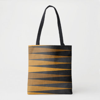Geometric Black Yellow Tasche