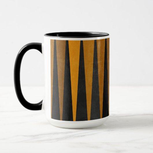 Geometric Black Yellow Tasse (Links)