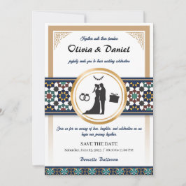 Geometric Bliss Wedding Invitation Einladung