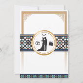 Geometric Bliss Wedding Invitation Einladung (Rückseite)