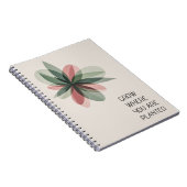 Geometric Bloom Modern Cover Art Notizblock (Rechte Seite)