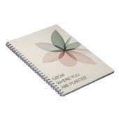 Geometric Bloom Modern Cover Art Notizblock (Rechte Seite)