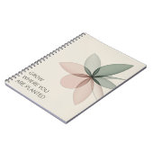 Geometric Bloom Modern Cover Art Notizblock (Linke Seite)