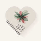 Geometric Bloom Modern Cover Art Notizblock (Vorderseite)