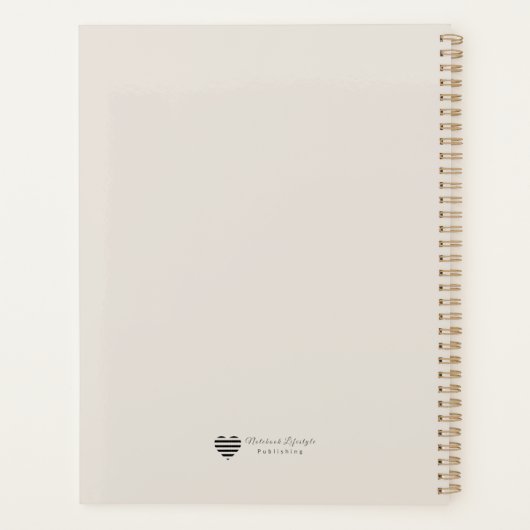 Geometric Bloom Modern Cover Art Planer (Rückseite)