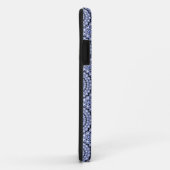 Geometric Blue Diamonds Glitzer Black Background Case-Mate iPhone Hülle (Hinten/Rechts)