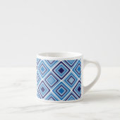 Geometric Blue Espresso Tasse (Rechts)